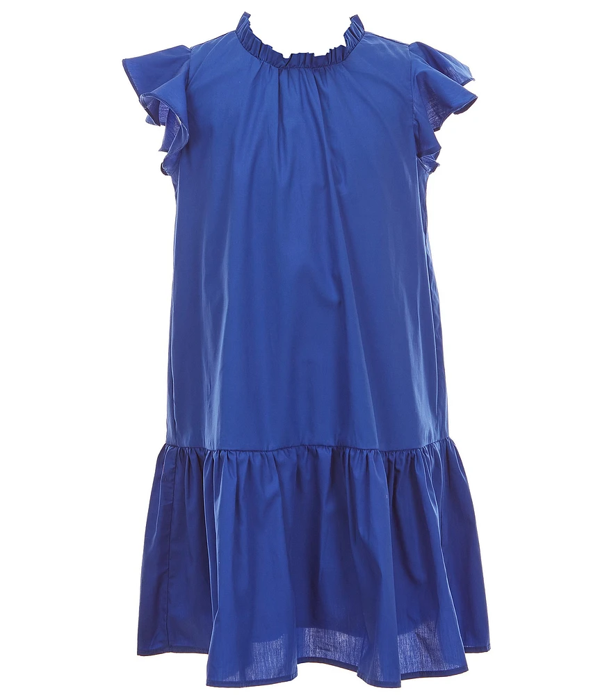 GB Big Girls 7-16 Hi Neck Ruffle Dress