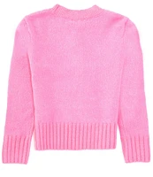 GB Big Girls 7-16 Long Sleeve Glitter Bow Sweater