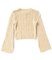 GB Big Girls 7-16 Long Sleeve Ribbed Sweater