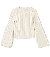 GB Big Girls 7-16 Long Sleeve Ribbed Sweater