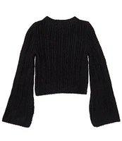 GB Big Girls 7-16 Long Sleeve Ribbed Sweater