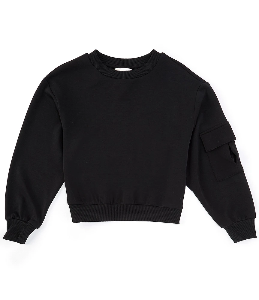 GB Big Girls Long Sleeve Soft Crew Neck Sweatshirt