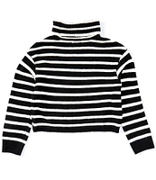 GB Big Girls 7-16 Long Sleeve Striped Turtleneck Sweater