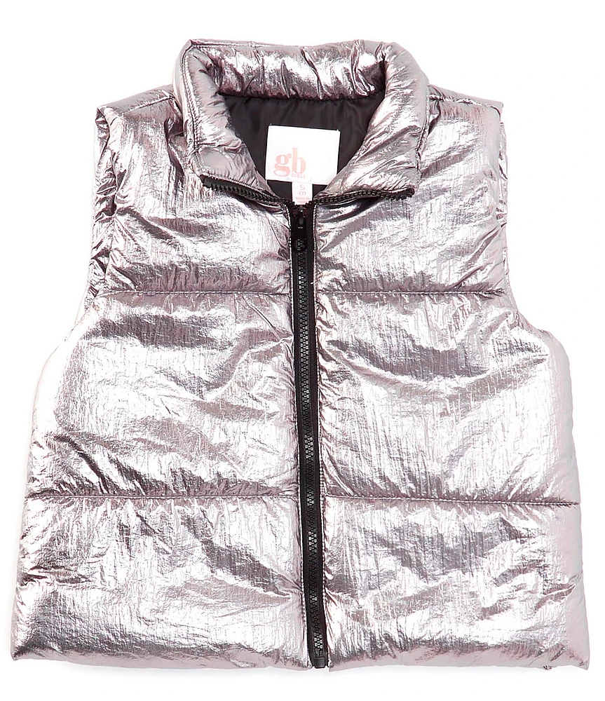 GB Big Girls 7-16 Metallic Puffer Vest