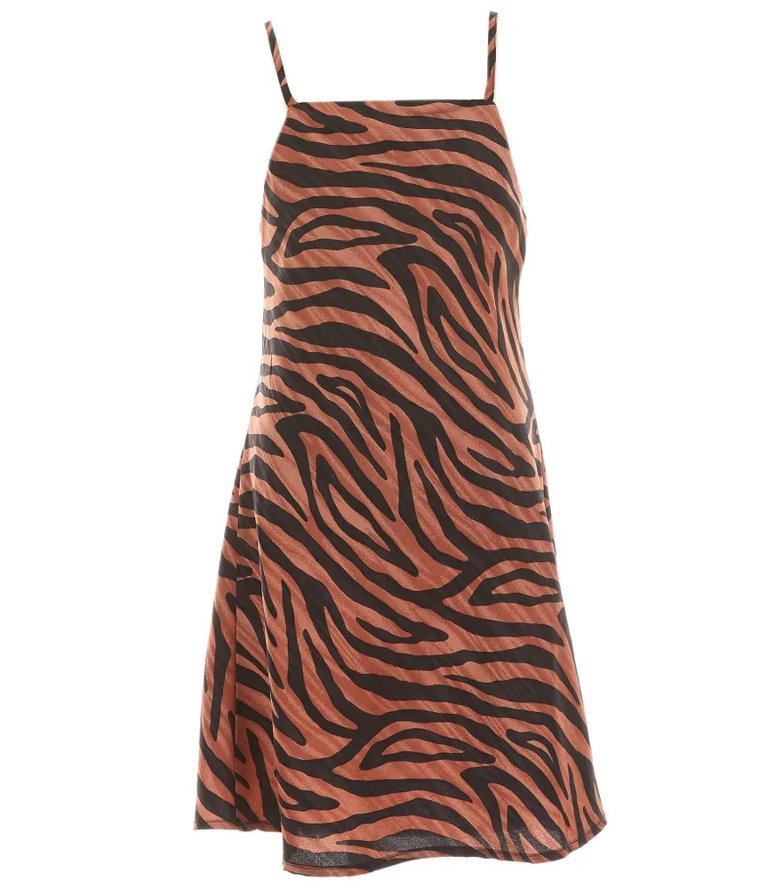 GB Big Girls 7-16 Animal Print Mini Dress