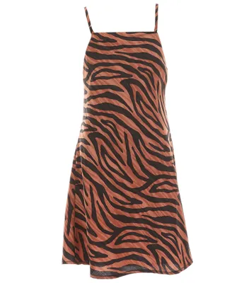 GB Big Girls 7-16 Animal Print Mini Dress