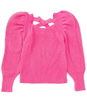 GB Big Girls 7-16 Puff Sleeve Sweater