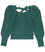 GB Big Girls 7-16 Puff Sleeve Sweater