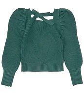 GB Big Girls 7-16 Puff Sleeve Sweater