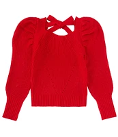 GB Big Girls 7-16 Puff Sleeve Sweater