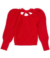 GB Big Girls 7-16 Puff Sleeve Sweater