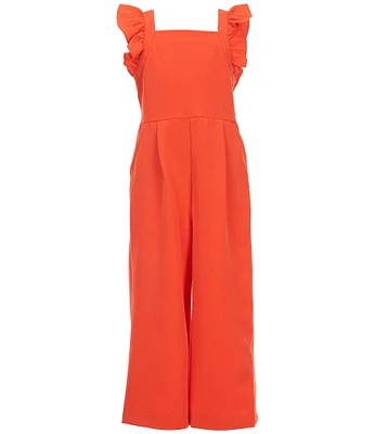 GB Big Girls 7-16 Ruffle Sleeve Jumpsuit