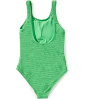 GB Big Girls 7-16 Scrunch Scoop Neck One-Piece Swimsuit
