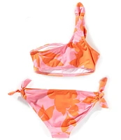 GB Big Girls 7-16 One Shoulder Tie 2-Piece Swimsuit