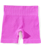GB Big Girls 7-16 Seamless Wide Band Ribbed Bike Shorts