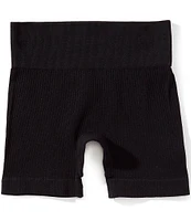 GB Big Girls 7-16 Seamless Wide Band Ribbed Bike Shorts