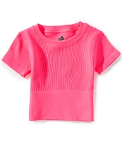 GB Big Girls 7-16 Seamless Ribbed T-Shirt