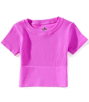 GB Big Girls 7-16 Seamless Ribbed T-Shirt