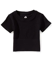 GB Big Girls 7-16 Seamless Ribbed T-Shirt