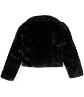 GB Big Girls 7-16 Short Faux Fur Jacket