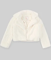 GB Big Girls 7-16 Short Faux Fur Jacket