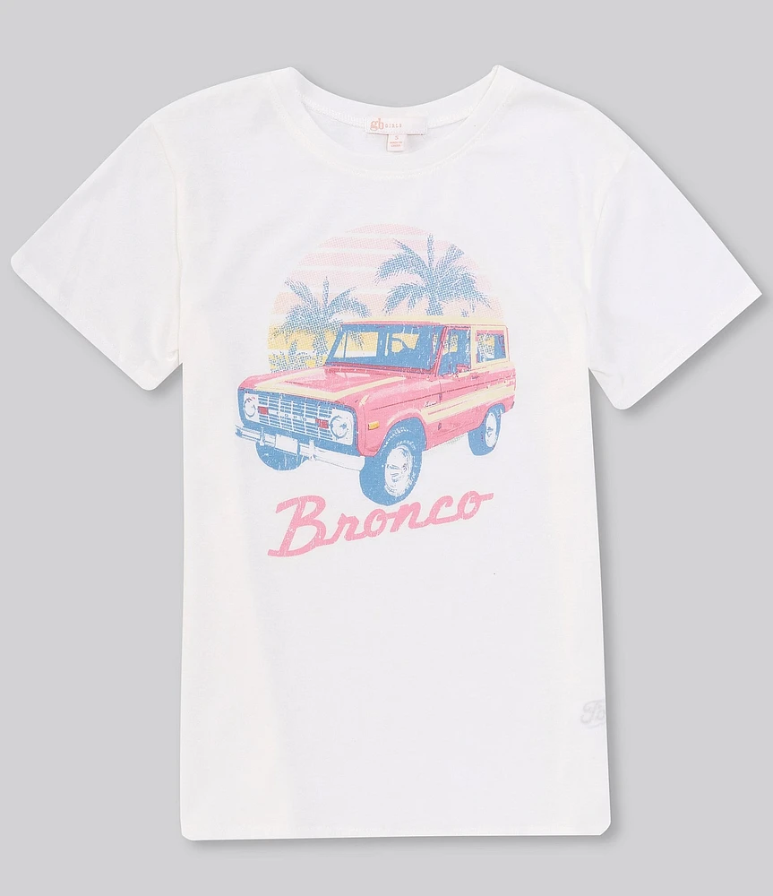 GB Big Girls 7-16 Short-Sleeve Bronco Graphic T-Shirt