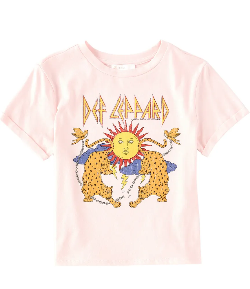 GB Big Girls 7-16 Short-Sleeve Def Leppard Band T-Shirt