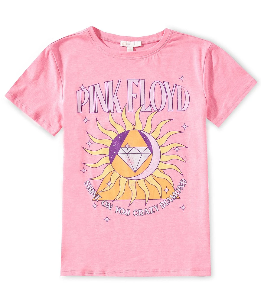 GB Big Girls 7-16 Short-Sleeve Pink Floyd Band Graphic T-Shirt