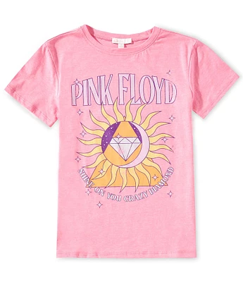GB Big Girls 7-16 Short-Sleeve Pink Floyd Band Graphic T-Shirt