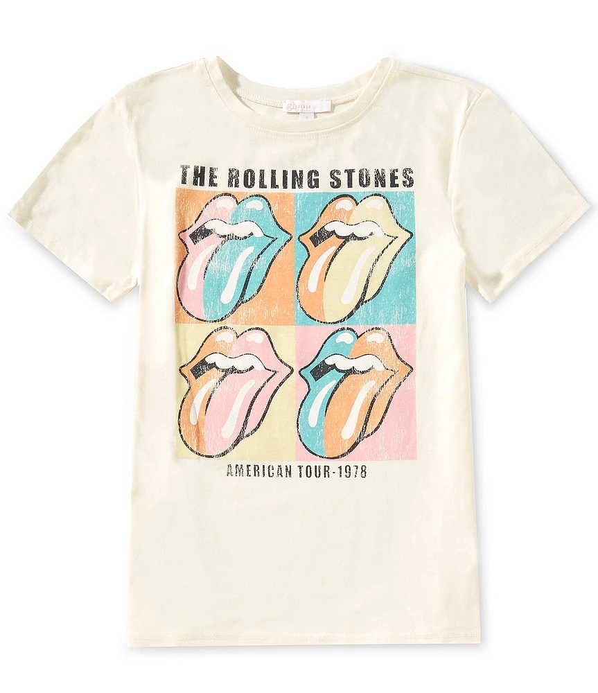GB Big Girls 7-16 Short-Sleeve The Rolling Stones Band Graphic T-Shirt