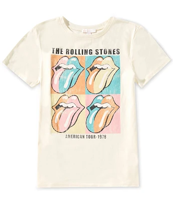GB Big Girls 7-16 Short-Sleeve The Rolling Stones Band Graphic T-Shirt
