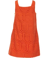 GB Big Girls 7-16 Sleeveless Eyelet Shift Dress