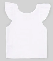 GB Big Girls 7-16 Sleeveless Flutter Sleeve Tank