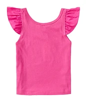 GB Big Girls 7-16 Sleeveless Flutter Sleeve Tank