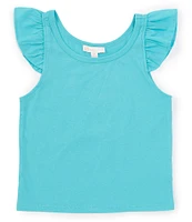 GB Big Girls 7-16 Sleeveless Flutter Sleeve Tank