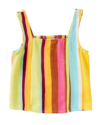 GB Big Girls 7-16 Sleeveless Striped Crop Tank