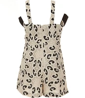 GB Big Girls 7-16 Square Neck Sleeveless Crochet Bow Romper