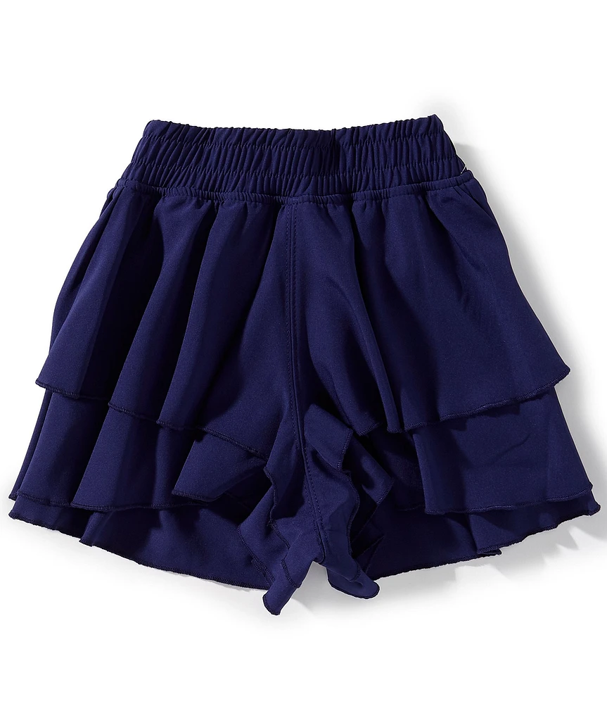 GB Big Girls 7-16 Tiered Pull-On Shorts