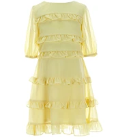 GB Social Big Girls 7-16 Tiered Ruffle Dress