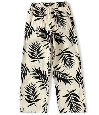 GB Big Girls 7-16 Wide Leg Palm Print Pants