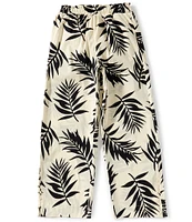 GB Big Girls 7-16 Wide Leg Palm Print Pants