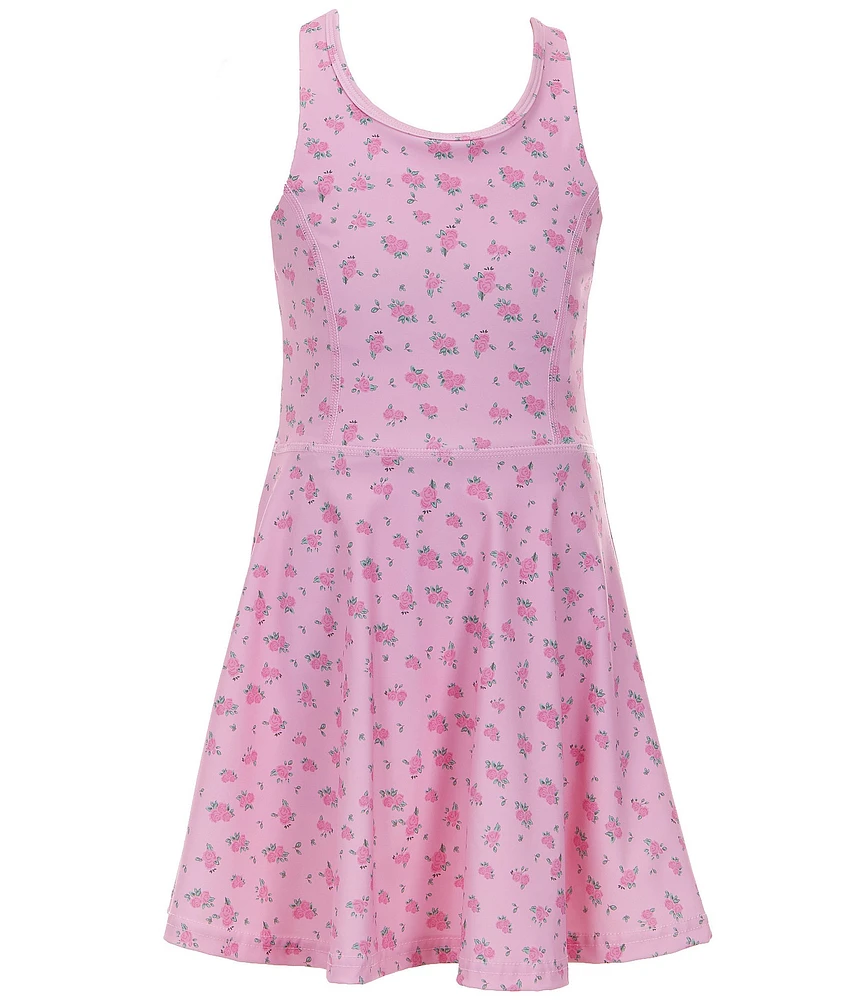 GB Big Girls Active 7-16 Rosebud Print Tennis Dress