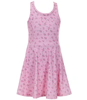 GB Big Girls Active 7-16 Rosebud Print Tennis Dress
