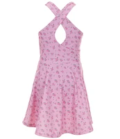 GB Big Girls Active 7-16 Rosebud Print Tennis Dress