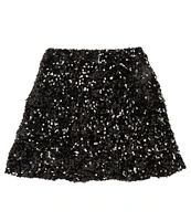 GB Big Girls Tiered Sequin Mini Skirt