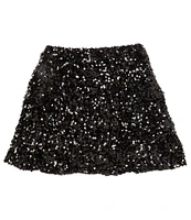GB Big Girls Tiered Sequin Mini Skirt