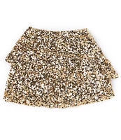 GB Big Girls Tiered Sequin Mini Skirt