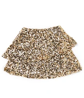 GB Big Girls Tiered Sequin Mini Skirt