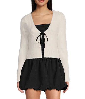 GB Bow Front Cardigan Sweater