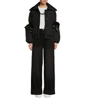 GB Bow Sleeve Puffer Jacket